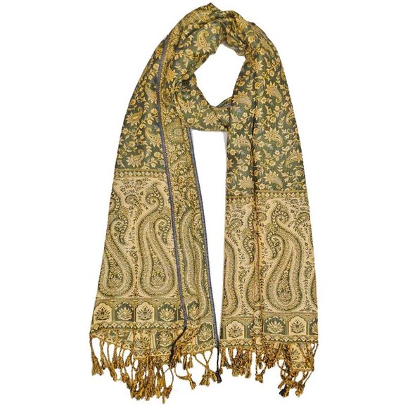 Reversible Scarf Patola Paisley Garden Scarf - Picture 1 of 1